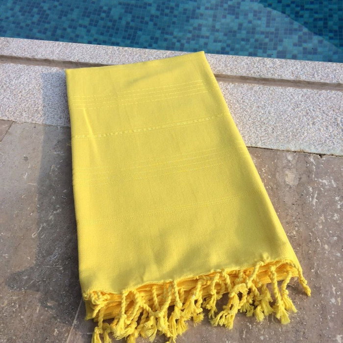 Mijölnir Sultan - Toalla de playa Fouta Amarillo Mijölnir Sultan - Toalla de playa Fouta Amarillo